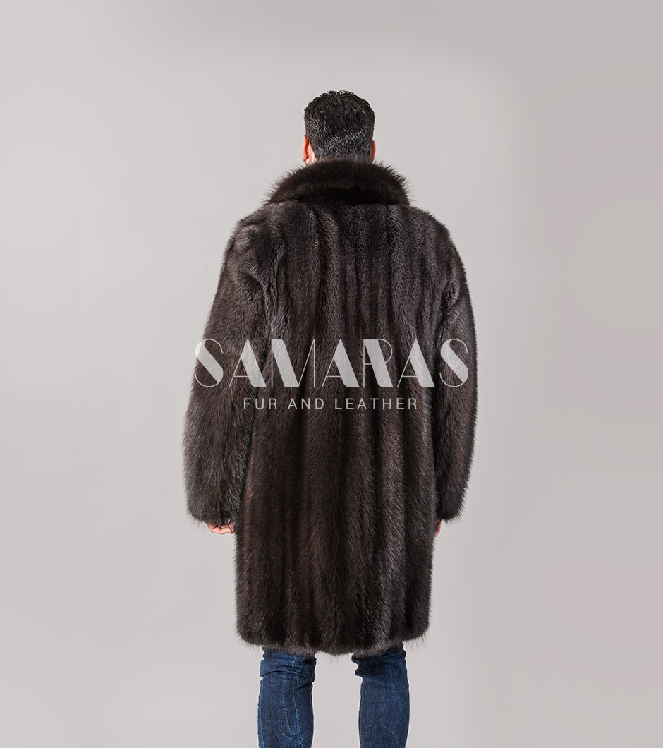 Shawn | Real American Raccoon Fur Jacket with Huge Collar