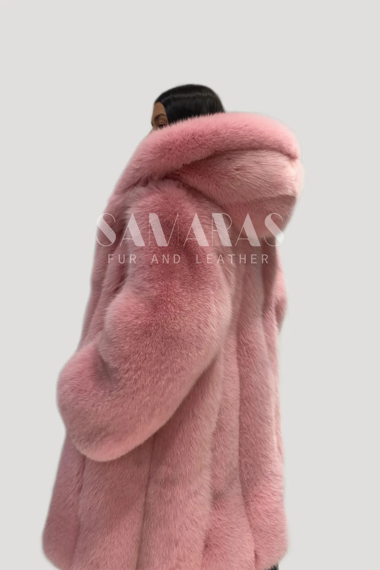 Rosalia | Luxury Pink Fox Coat - Samarasfurs.com