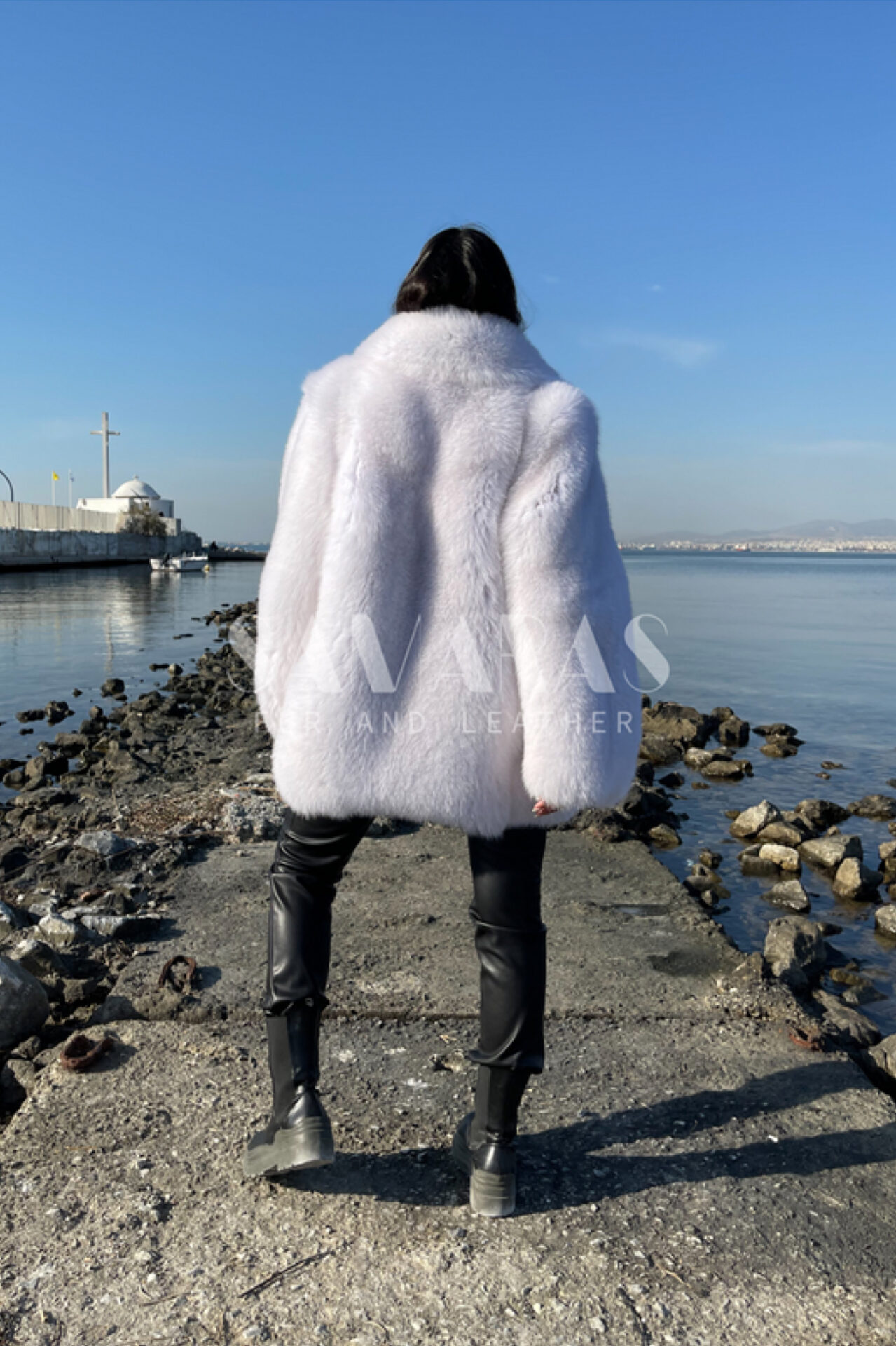 Faux Fur Coat White Wind