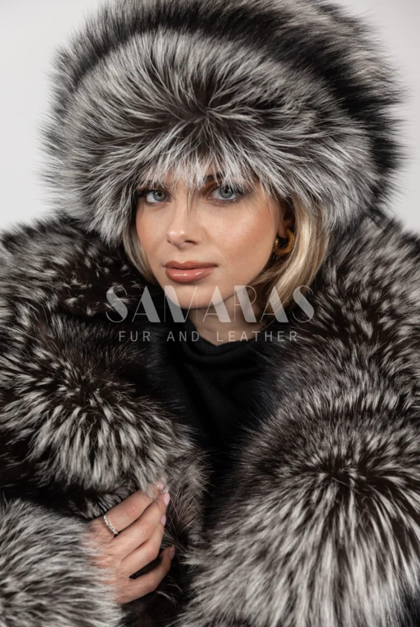 Rosita | Luxury Silver Fox Fur Hat