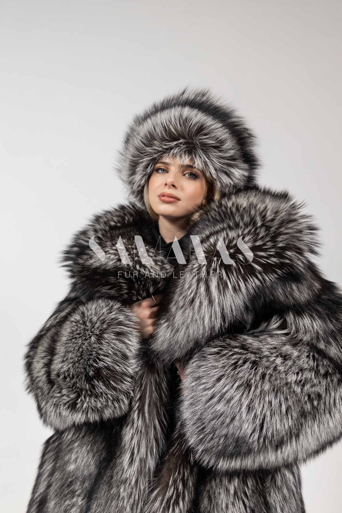 Rosita | Luxury Silver Fox Fur Hat