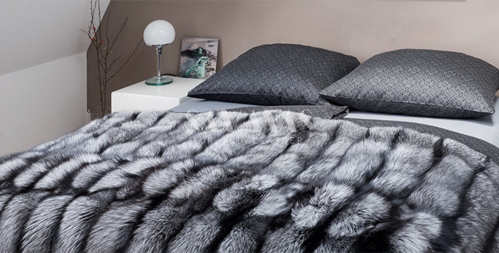 Scandinavian Silver Fox Fur Blankets & Throws – True North Furs