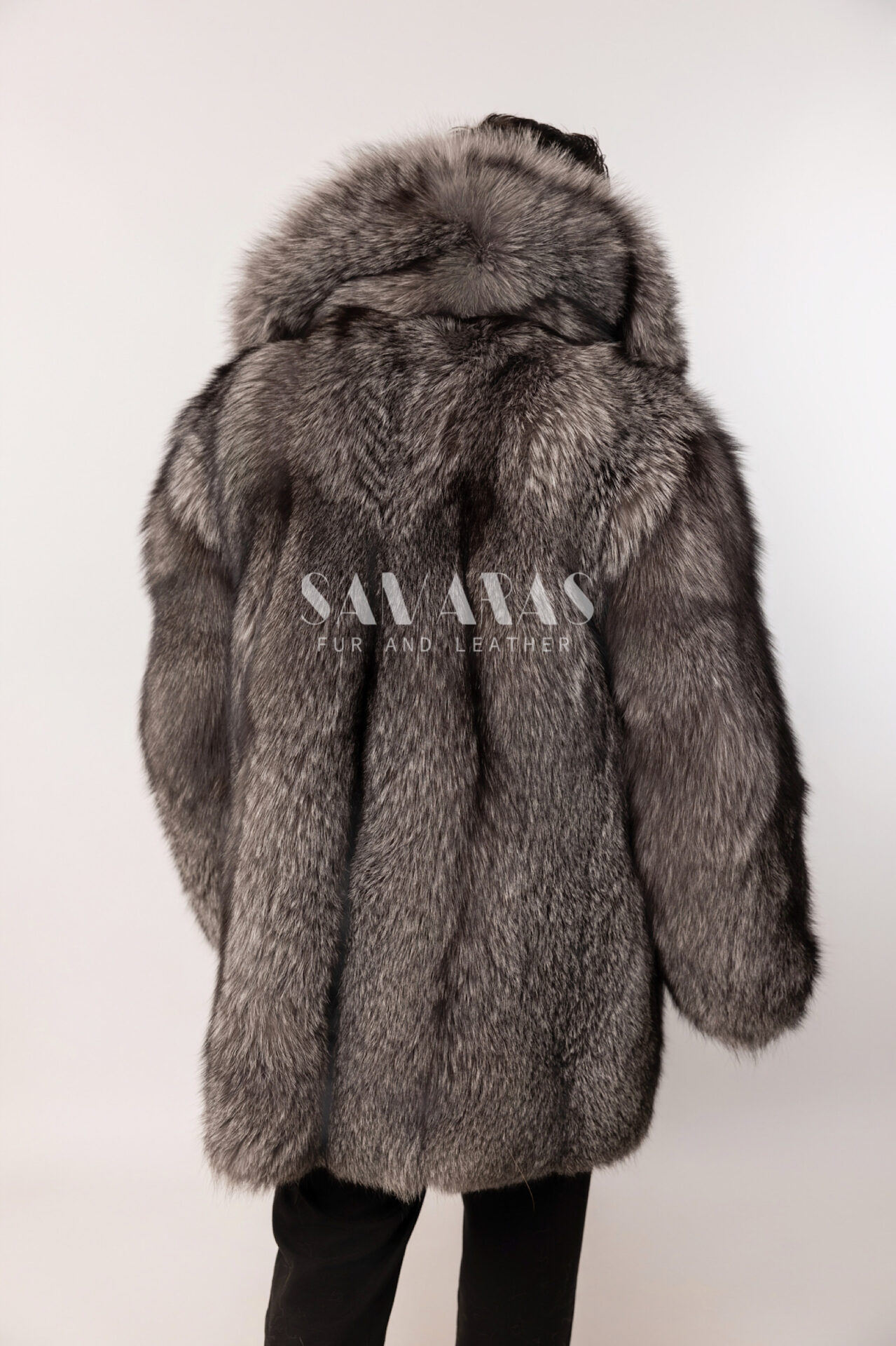 Jaxon | Luxury Mens Scandinavian Blue Frost Fox Coat With Lavish Huge ...