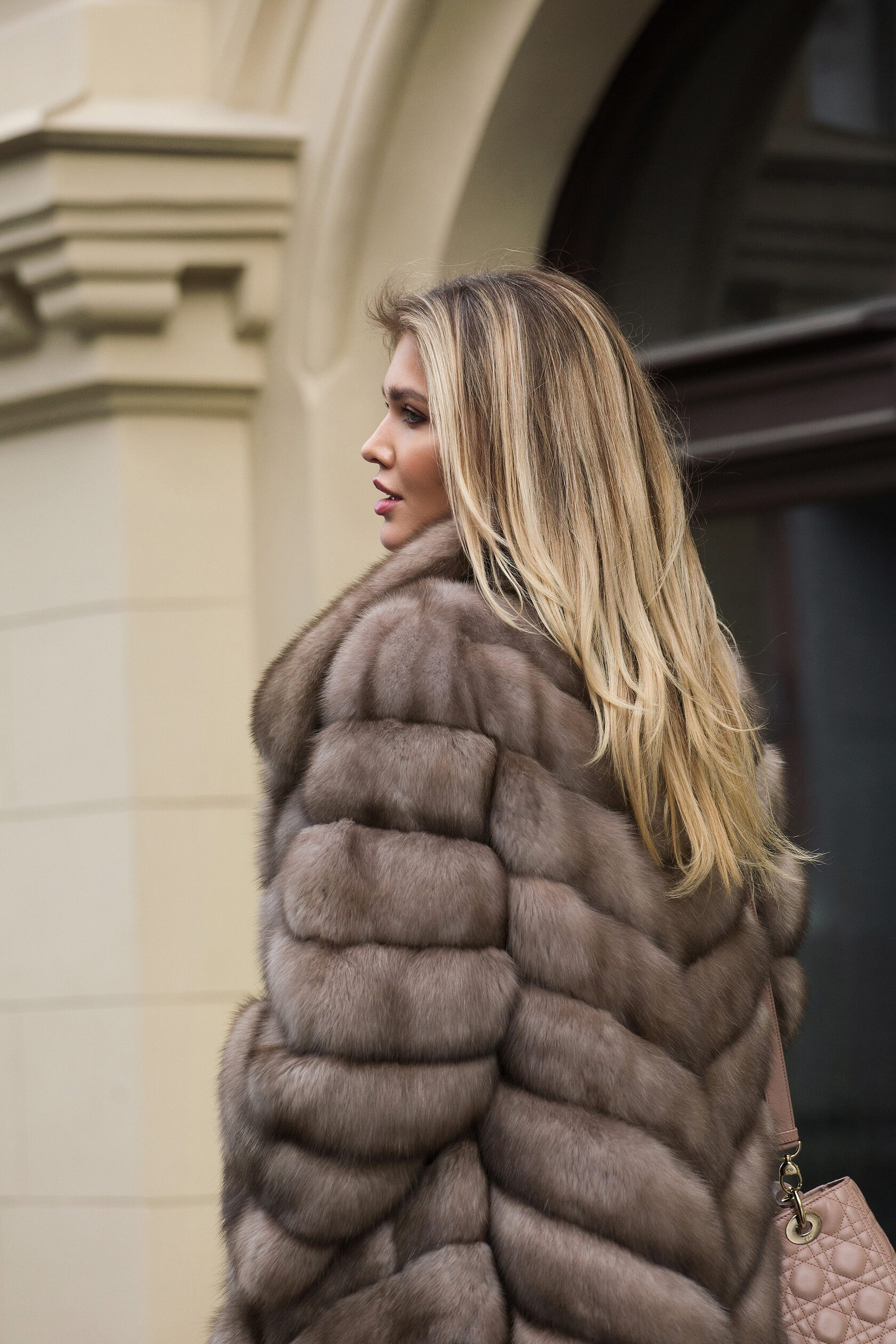Talulla | Luxury Russian Lavender Sable Extra Long Fur Coat With ...