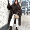 Frannie | Luxury Barguzinsky Russian Sable Fur Coat Relaxed Fit With Lavish Notched Collar