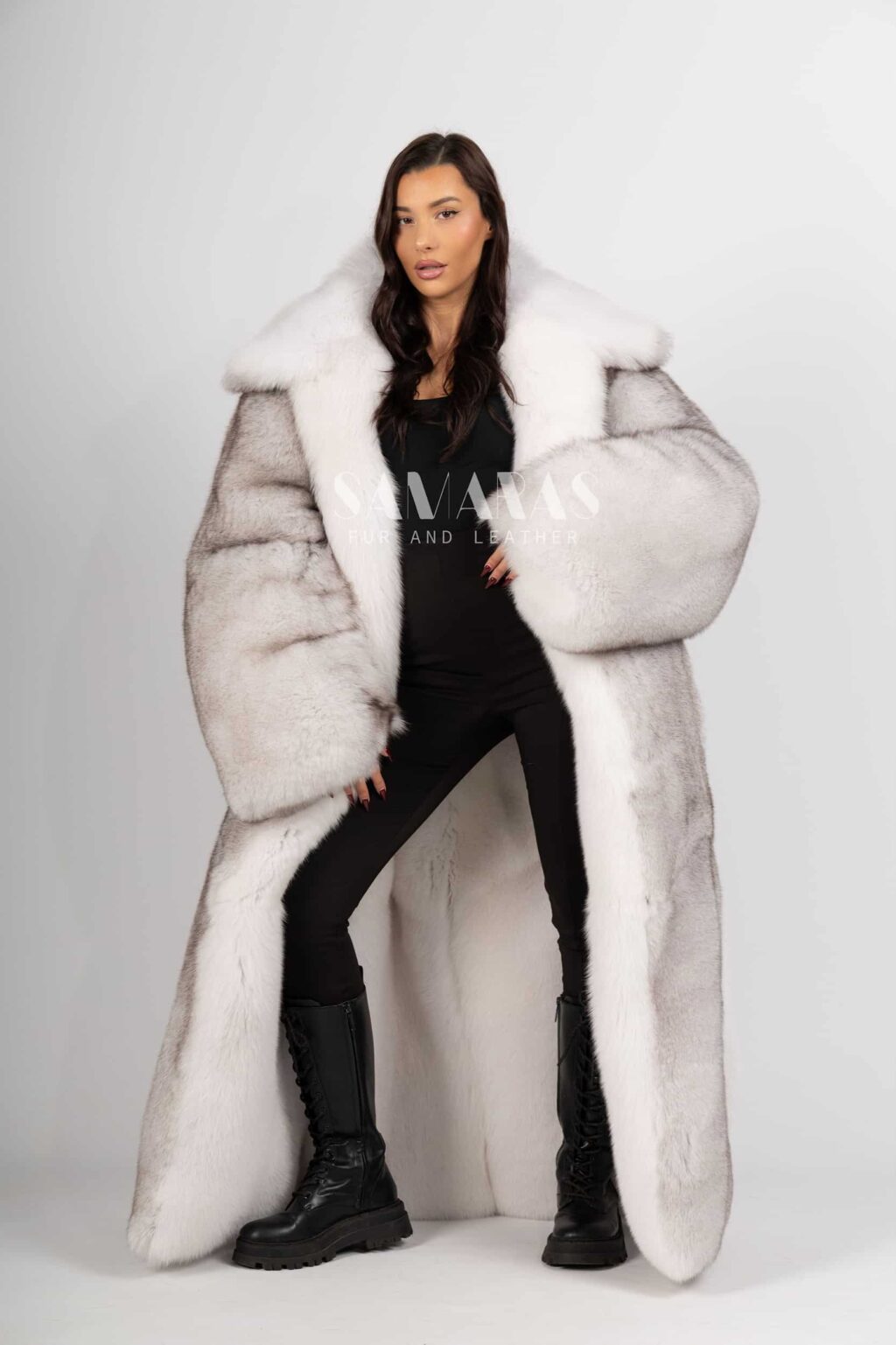 Amadee | Luxury Saga Double Face Scandinavian Natural Blue Fox