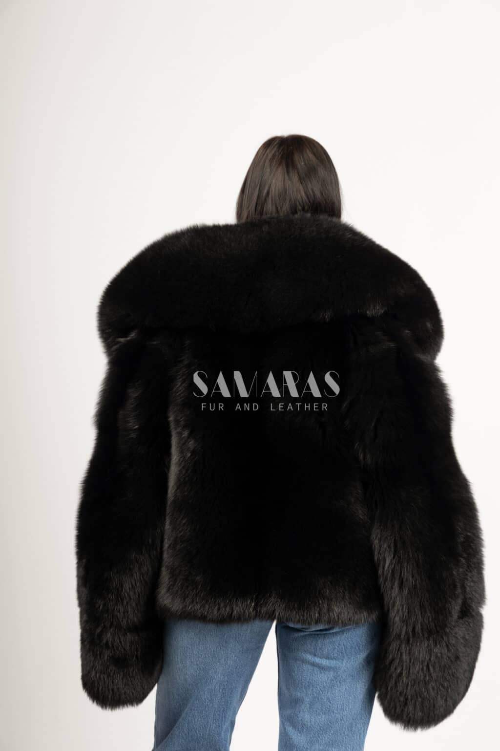 Jacqueline | Scandinavian Saga Black Fox Jacket Full Skins With